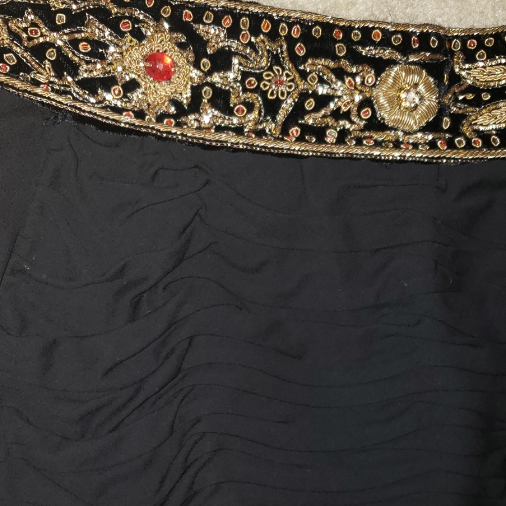 Vintage Saks 5th Detailed Off Shoulder Gown